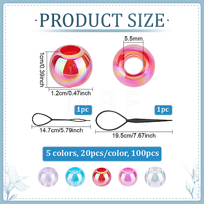 1Bag Plastic Hair Braiding Tool FIND-PH0061-99-1