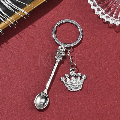 Tibetan Style Alloy Keychains KEYC-YW00266-1