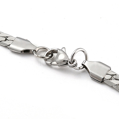 304 Stainless Steel Chain Necklaces NJEW-P295-01P-1