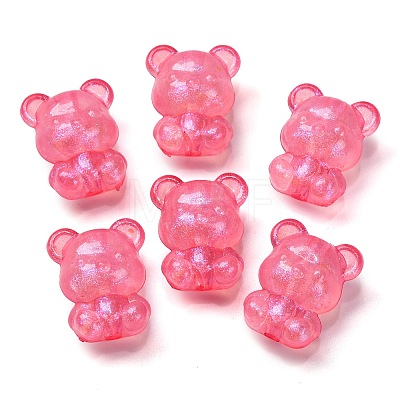 Luminous Transparent Acrylic Beads OACR-G033-06D-03-1