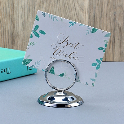 Ring Shape Metal Name Card Holder HULI-PW0002-152B-1