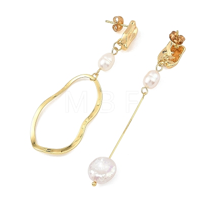 Natural Cultured Freshwater Pearl Dangle Earrings for Women EJEW-JE07506-1