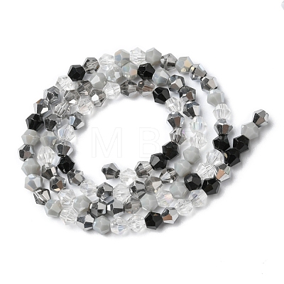 Electroplate Glass Beads Strands EGLA-D018-02C-1