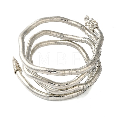 Adjustable Iron Snake Wrap Bangles BJEW-U004-03B-P-1