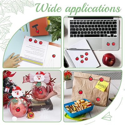 Apple Self-Adhesive Paper Stickers DIY-WH0308-202B-1