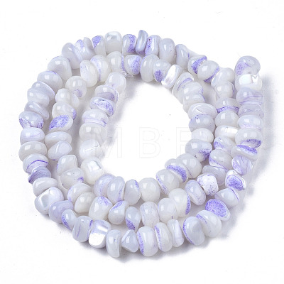 Natural Sea Shell Beads Strands SSHEL-S278-131A-1