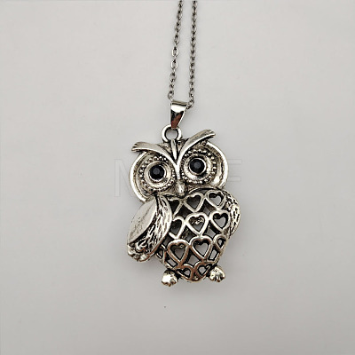 Owl Pendant Necklaces for Women Men PZ6923-2-1