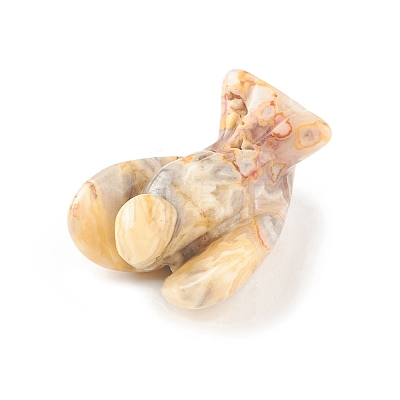 Natural Crazy Agate Figurine Display Decoration LS-G-G864-01A-07-1