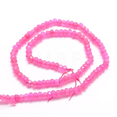 Dyed Natural Malaysia Jade Rondelle Beads Strands G-E316-2x4mm-02-1