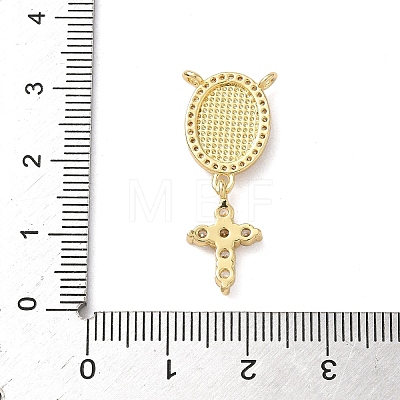 Brass Micro Pave Cubic Zirconia Pendants X1-KK-P334-20G-1