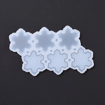 DIY Snowflake Lollipop Making Food Grade Silicone Molds DIY-E051-06-1