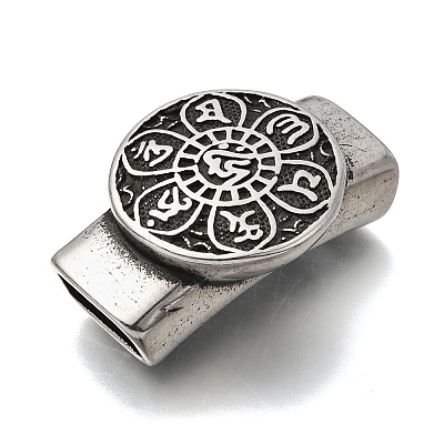 304 Stainless Steel Slide Charms STAS-F356-06AS-1