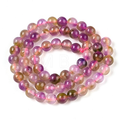 Dyed Natural White Jade Beads Strands G-T138-6mm-210-13-1