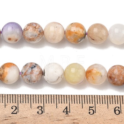 Natural Purple Opal Beads Strands G-L642-B21-8mm-1
