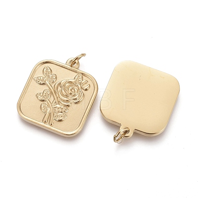 Valentine's Day Ion Plating(IP) 304 Stainless Steel Pendants STAS-F256-008G-1