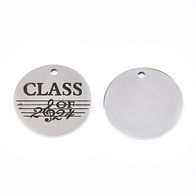Non-Tarnish 201 Stainless Steel Pendants LS-STAS-T064-38P-23-1