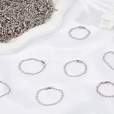160Pcs Iron Ball Chains IFIN-LP0001-13-1