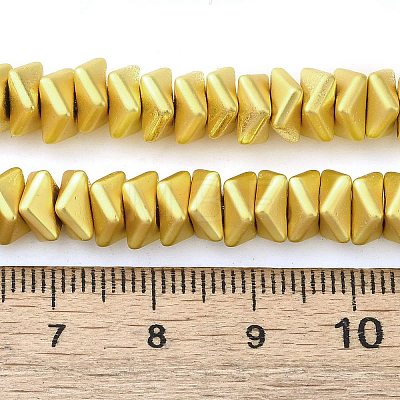 Matte Electroplated Synthetic Non-magnetic Hematite Beads Strands G-L606-F01-01A-1