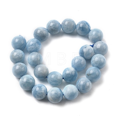Natural Aquamarine Beads Strands G-D327-C03-8MM-01A-1