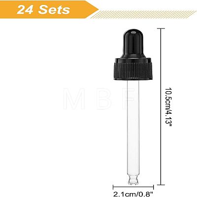 Straight Tip Glass Droppers MRMJ-FH0001-04F-1