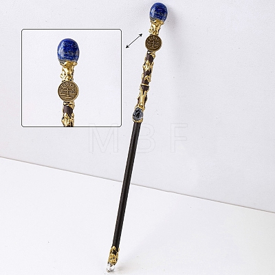 Natural Lapis Lazuli Twelve Constellation Magic Wand PW-WG48147-09-1