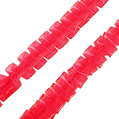 10M Double Layer Polyester Lace Ribbon OCOR-TA0004-14D-1