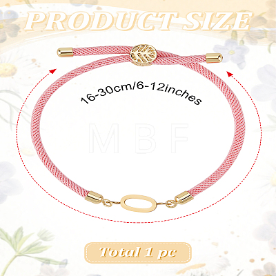 1Pc Adjustable Nylon Cord Slider Bracelets for Women BJEW-LP0001-32O-03-1