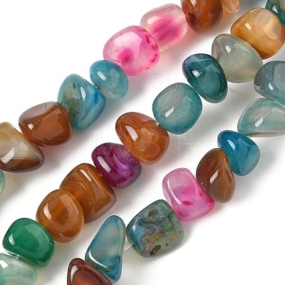 Natural Agate Beads Strands X-G-H295-B01-16-1