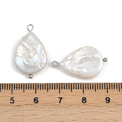 Natural Freshwater Pearl Keshi Pearl Pendants STAS-D378-06A-P-1