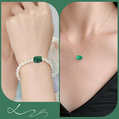 4Pcs Natural Myanmar Jade/Burmese Jade European Beads G-PA0002-45-1