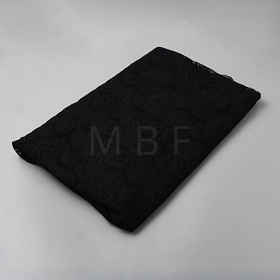 Polyester Skull Fabric DIY-WH0504-953A-1