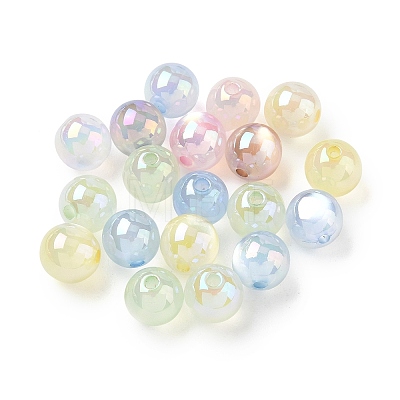 UV Plated Opaque Resin Beads RE-CBA1528-03-1