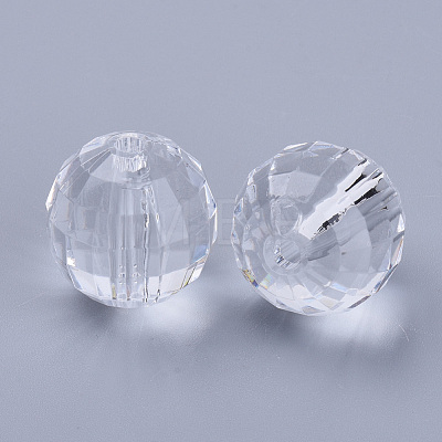 Transparent Acrylic Beads X-TACR-Q254-8mm-V01-1