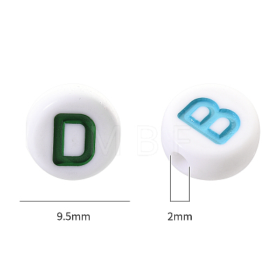 Opaque White Acrylic Beads SACR-YW0001-23F-1