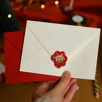 Wax Seal Envelope Gift Seal AJEW-WH0192-052-1