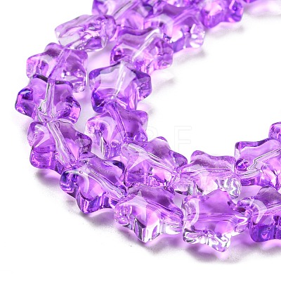 Transparent Glass Beads Strand GLAA-F112-02G-01-1