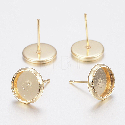 304 Stainless Steel Stud Earring Settings STAS-H436-20B-01-1