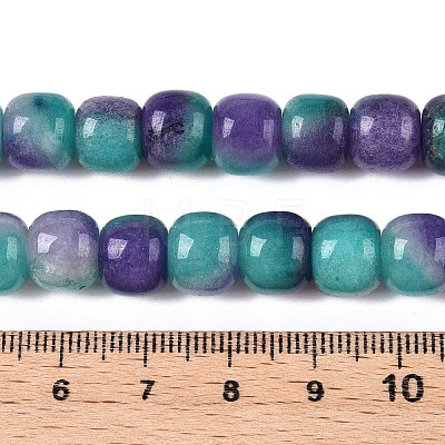 Dyed Natural White Jade Beads Strands G-T138-D19-1