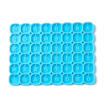 DIY Square Pendants Silicone Molds DIY-C014-10C-1