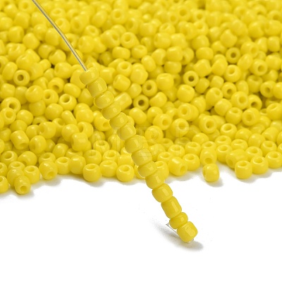 8/0 Opaque Colours Round Glass Seed Beads X-SEED-A010-3mm-42-1