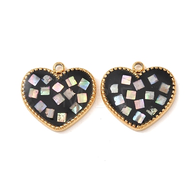 304 Stainless Steel Enamel Pendants STAS-F352-05C-01-1
