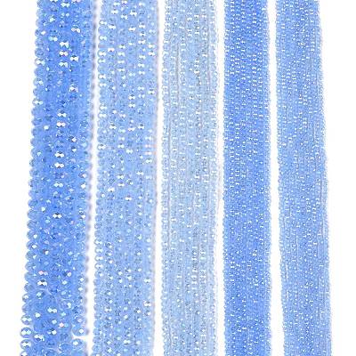 Electroplate Glass Beads Strands EGLA-A044-J6mm-B03-1