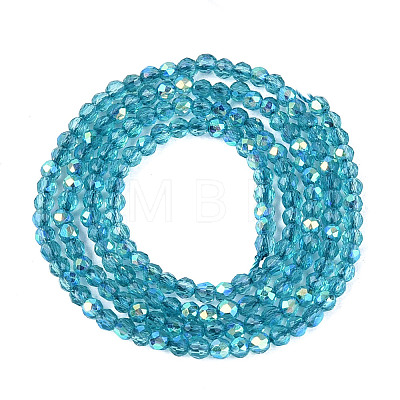 Transparent Glass Beads Strands EGLA-N028-01A-A05-1