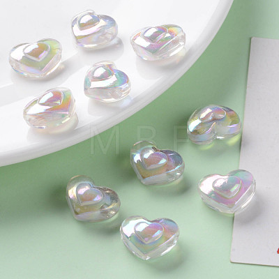 Transparent Acrylic Beads TACR-S152-08B-06-1