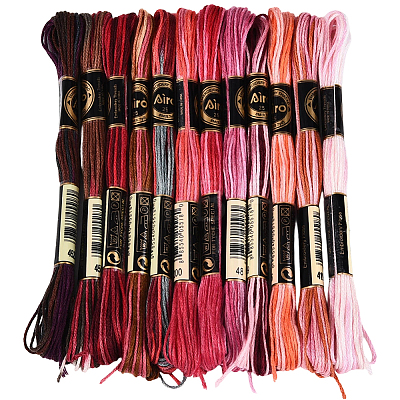 6-Ply Polyester Embroidery Floss OCOR-WH20074-15L-1