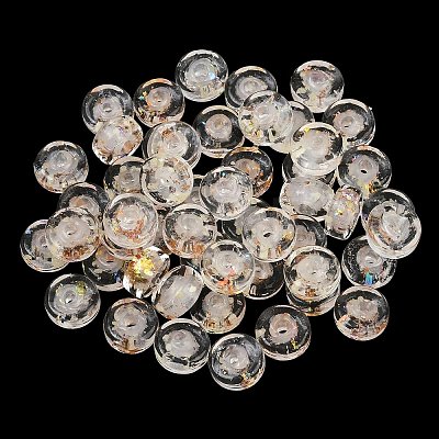 Luminous Handmade Foil Glass Beads LAMP-P020-01A-06-1