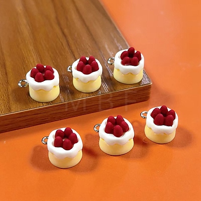 Opaque Resin Mini Dessert Craft Pendants FIND-Z104-04P-1