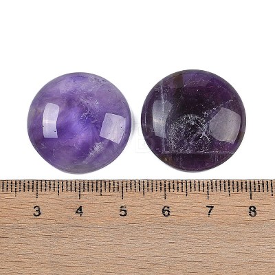 Natural Amethyst Cabochons G-H1596-FR-25mm-11-1