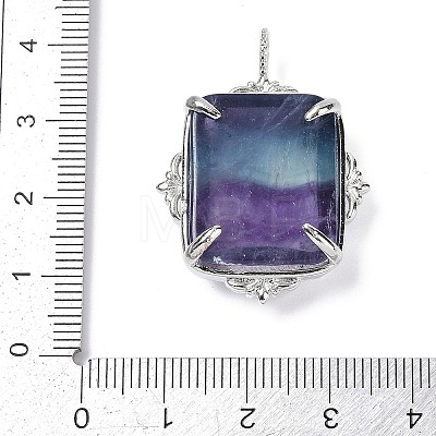 Natural Colorful Fluorite Pendants G-I381-01P-02-1