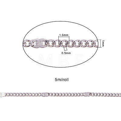 Soldered Brass Coated Iron Curb Chains CH-CJ0001-01A-P-1